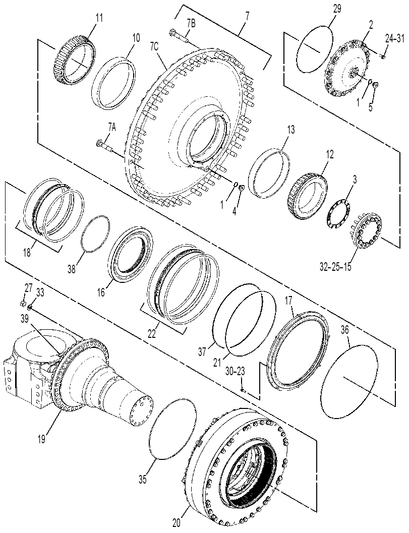 WHEEL & BRAKE GP 3099597 CAT