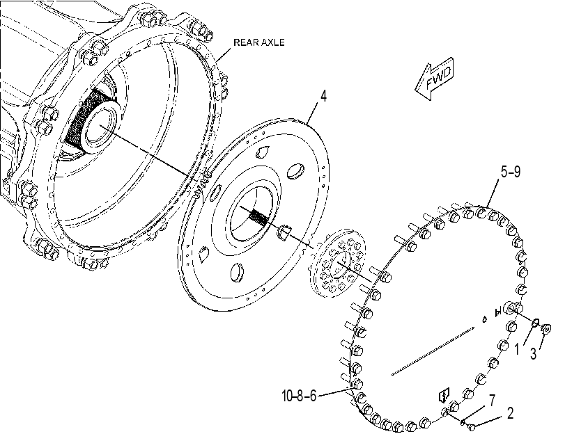 HUB GP-WHEEL 3382833 CAT