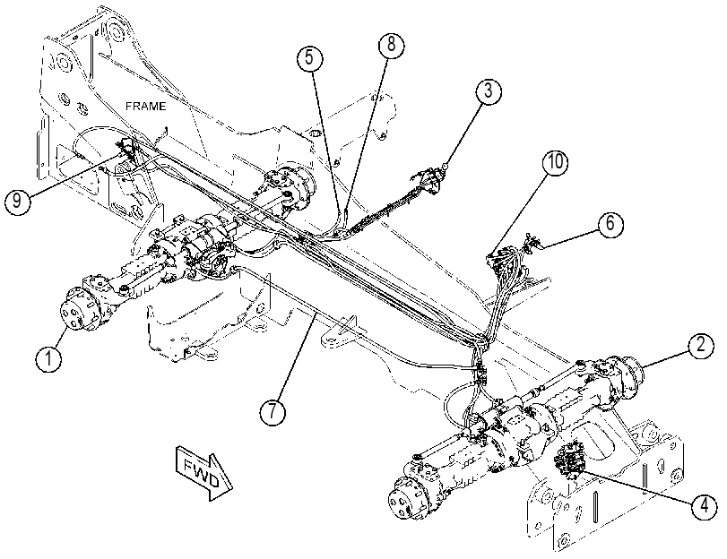 AXLE AR 4637150 CAT