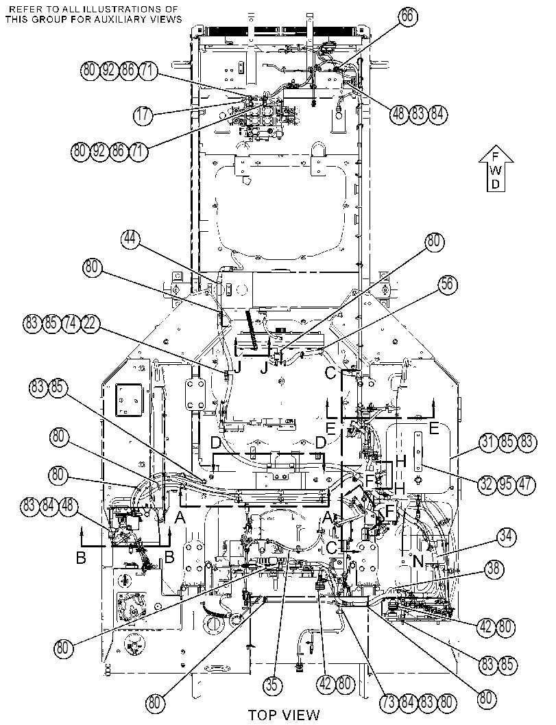 Проводка шасси 3832623 CAT
