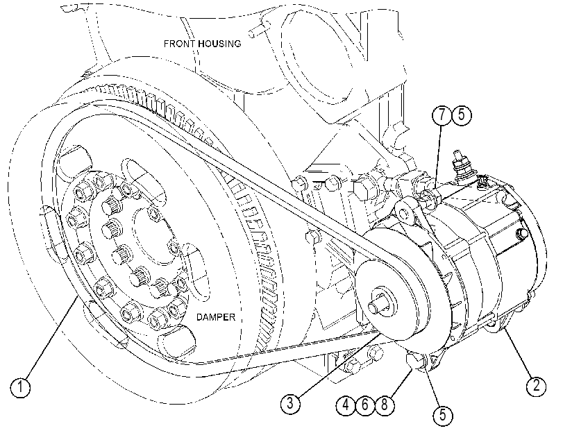 Генератор зарядный 4520538 CAT