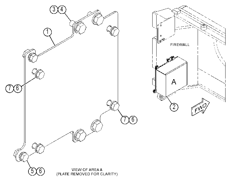 PLATE & MOUNTING GP-COVER 4414624 CAT