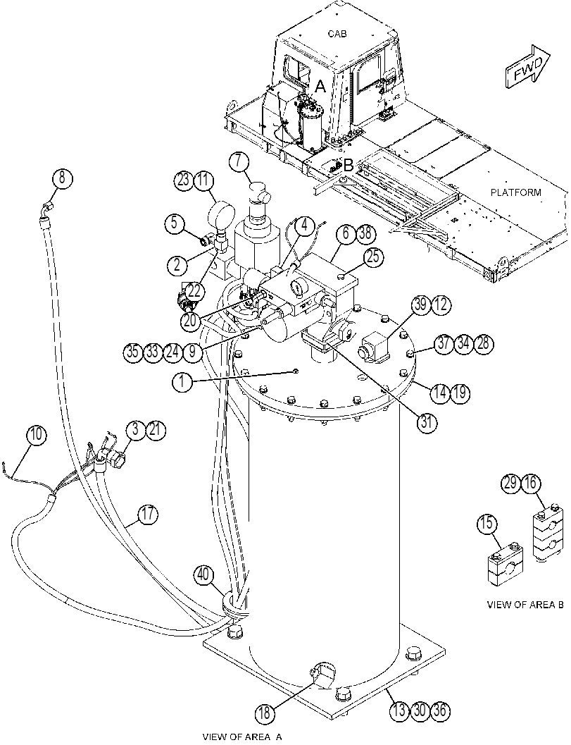 TANK GP-GREASE 4318400 CAT