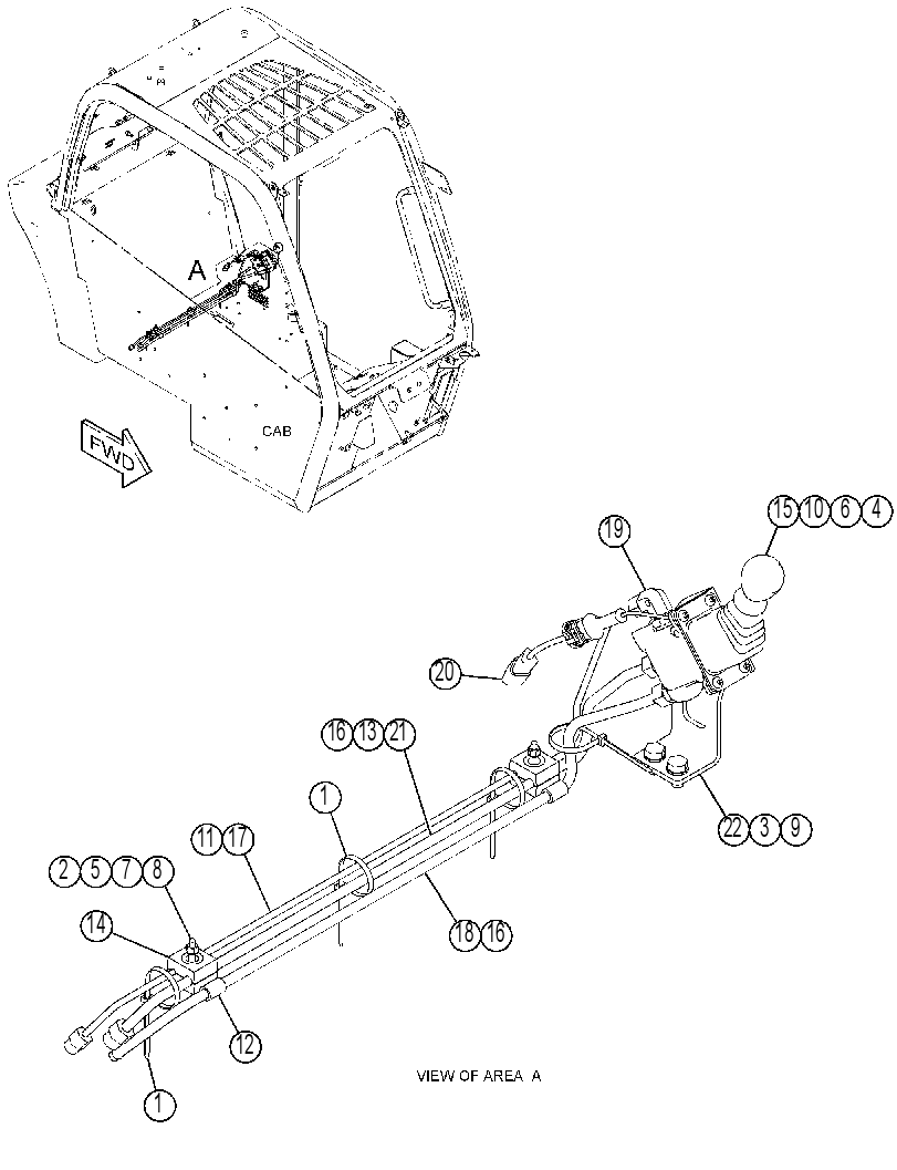 LEVER GP-HAND CONTROL 4639279 CAT
