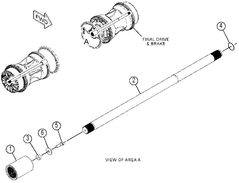 AXLE & MOUNTING GP 4580173 CAT