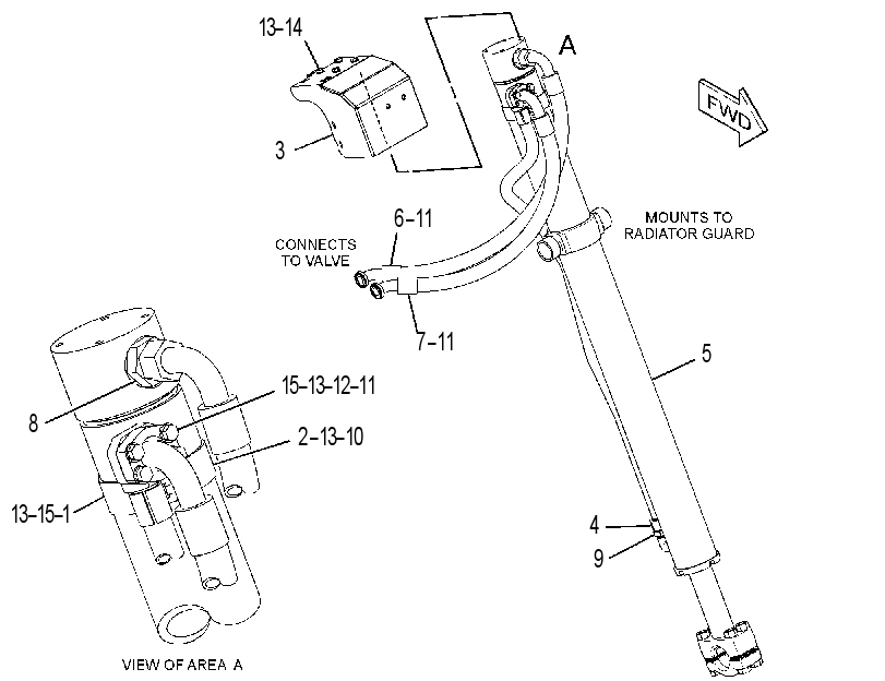 CYLINDER & LINES GP-LIFT 3824272 CAT