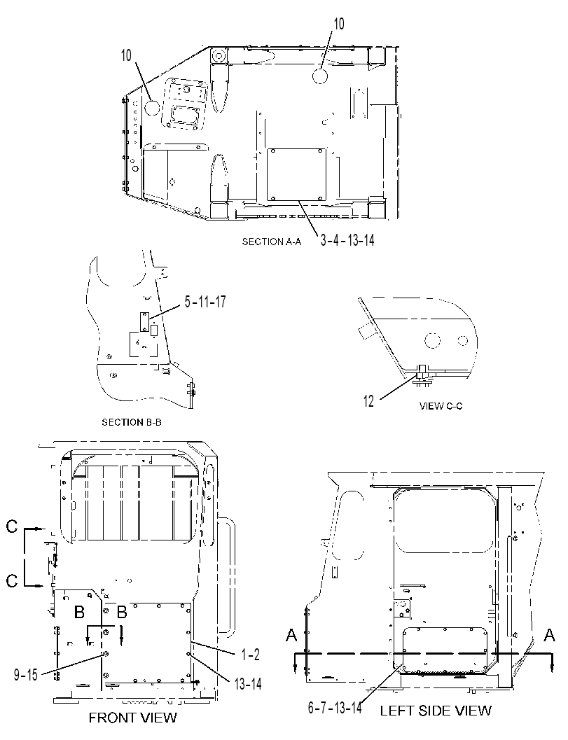 Крышка кабины 2293732 CAT