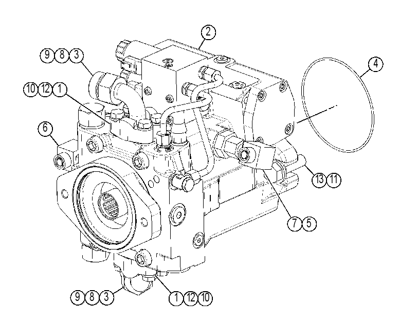 PUMP & MTG GP-HYDRAULIC FAN 3810400 CAT