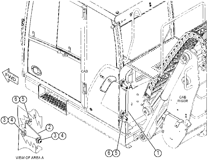 COVER GP-CAB RISER 4535764 CAT