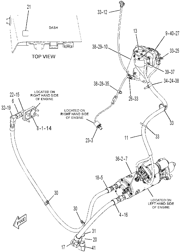 PRELUBRICATION AR-ENGINE 3838249 CAT