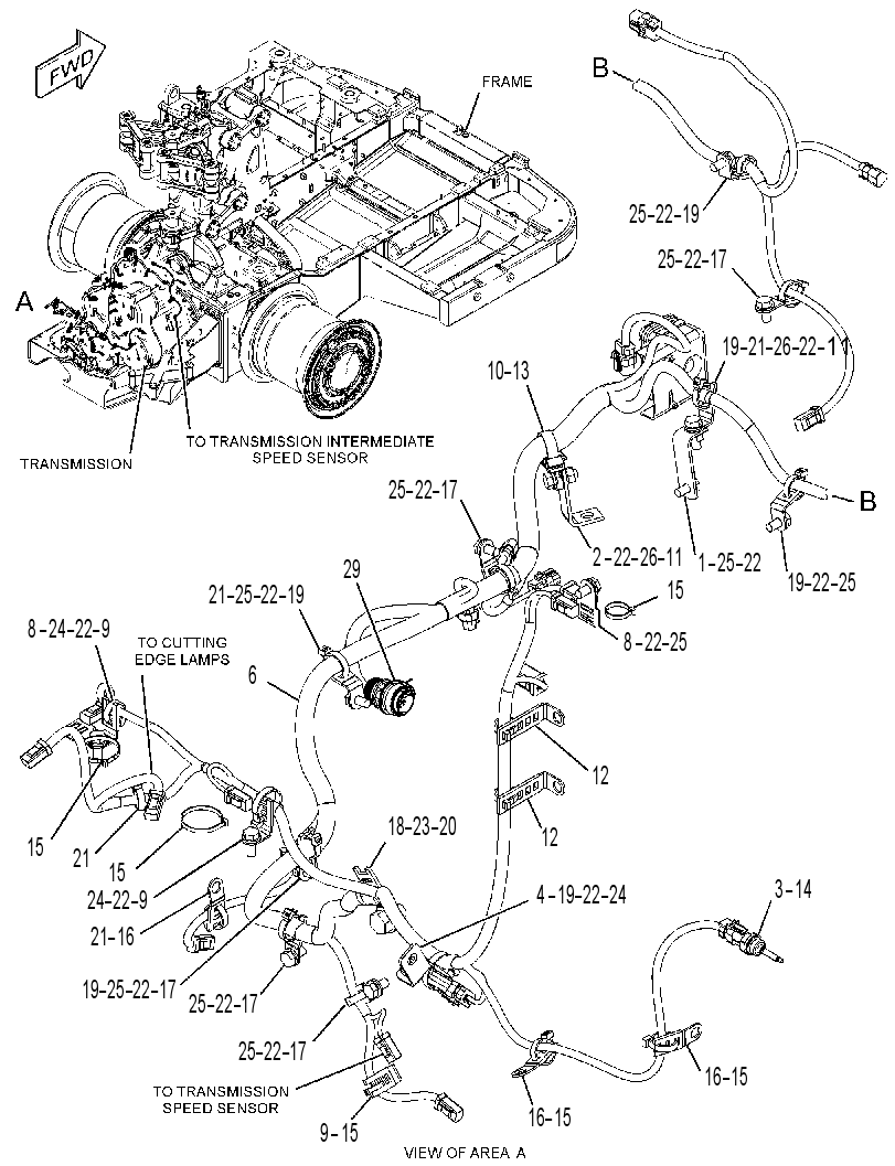 WIRING GP-POWER TRAIN 3748765 CAT