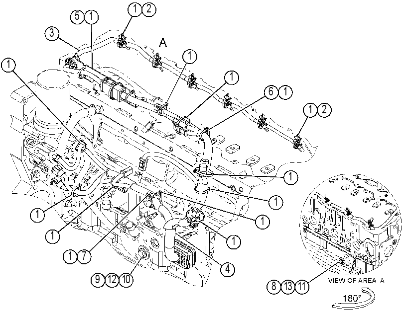 Проводка двигателя 2285786 CAT