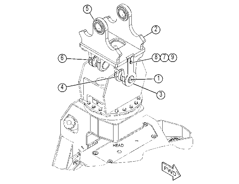 LINKAGE GP-FELLING HEAD 4454750 CAT