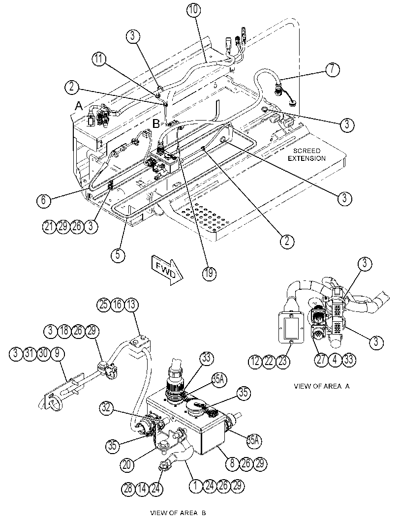 WIRING GP-SCREED HEATER 4381040 CAT