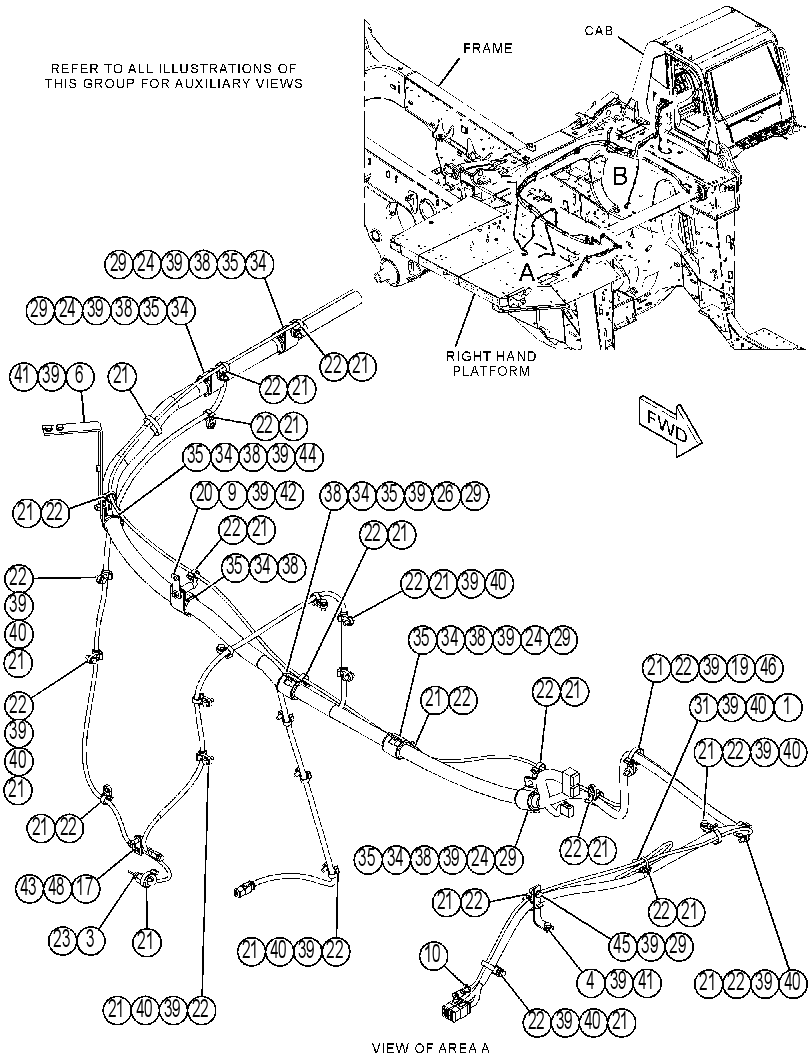 Проводка шасси 4600063 CAT