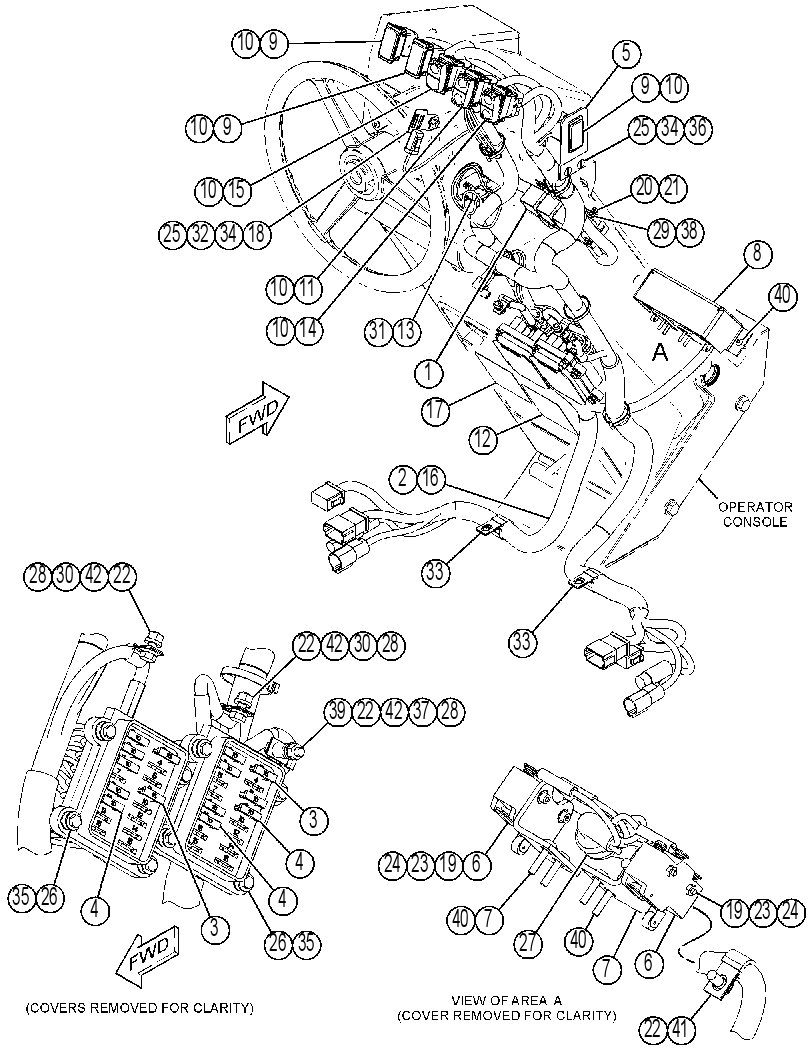 WIRING GP-STEERING CONSOLE 4344114 CAT