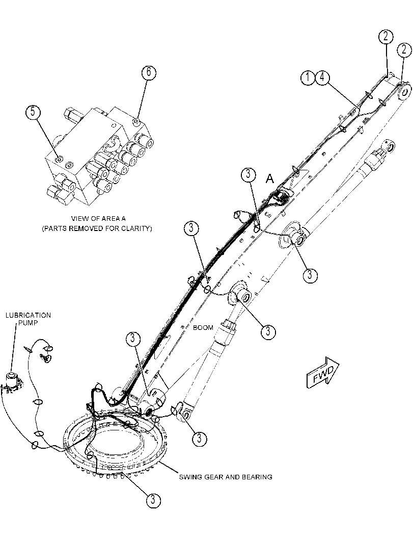 MOUNTING GP-LUBRICATION LINES 4558423 CAT
