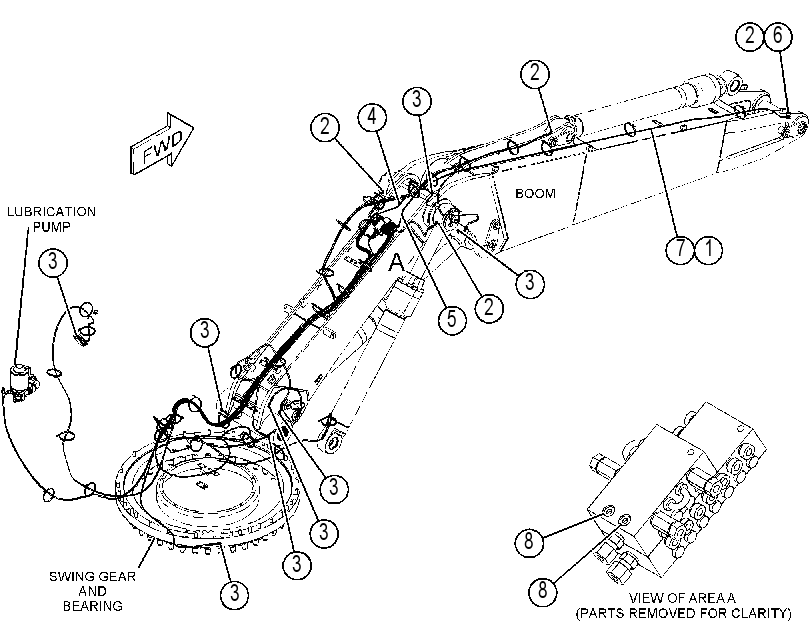 MOUNTING GP-GREASE LINES 4661477 CAT