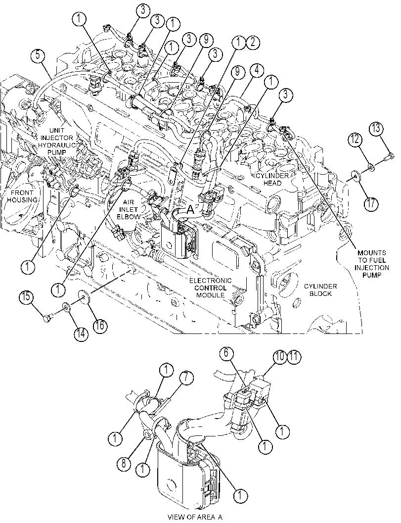 Проводка двигателя 3306022 CAT