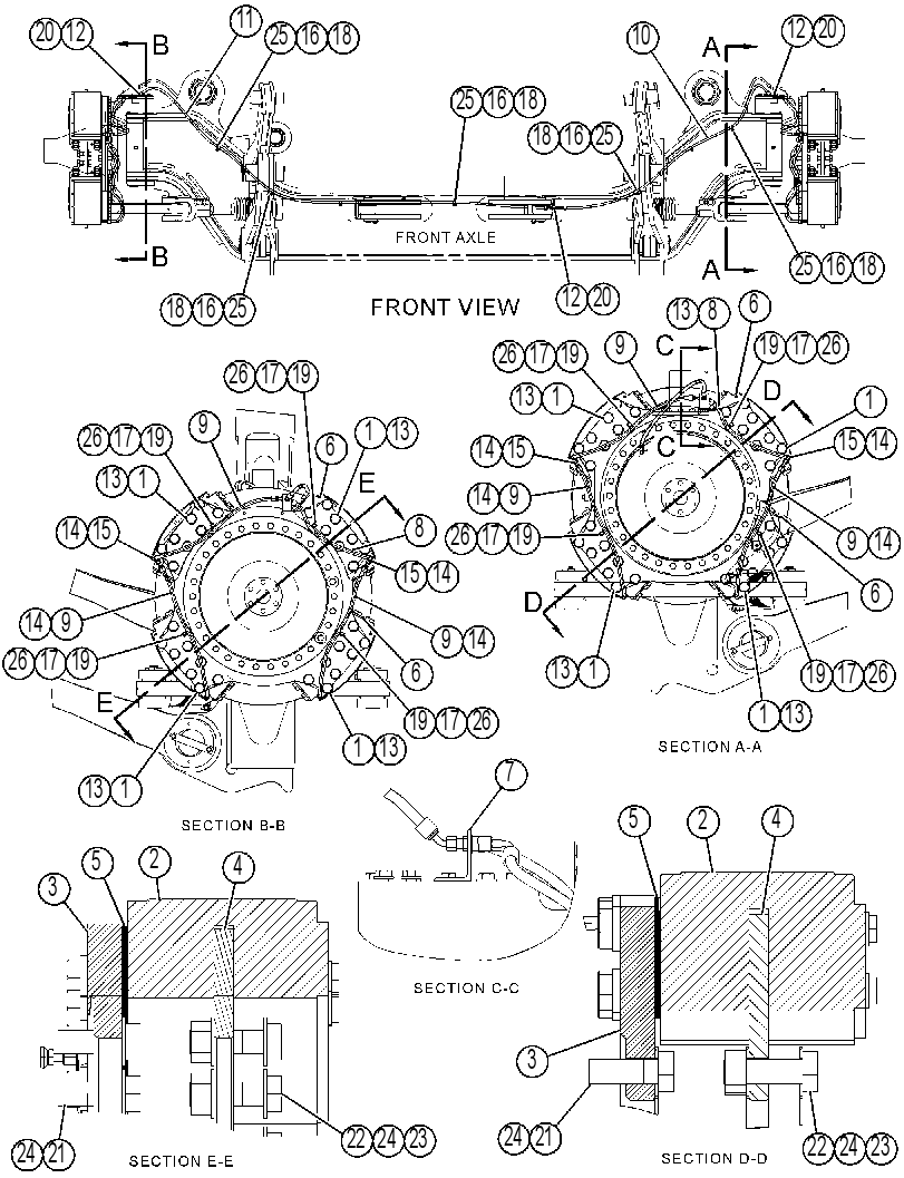BRAKE GP-HYD CALIPER SERVICE 4323602 CAT