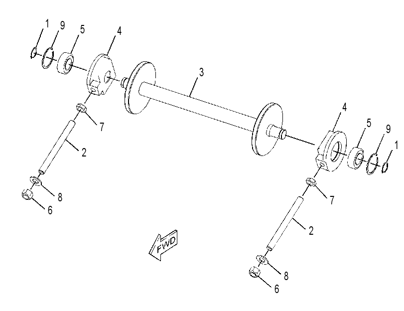 FOOTSHAFT GP 3637332 CAT