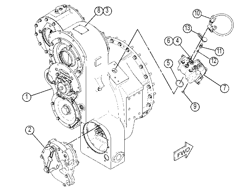 TORQUE CONVERTER & UPDRIVE AR 2936172 CAT