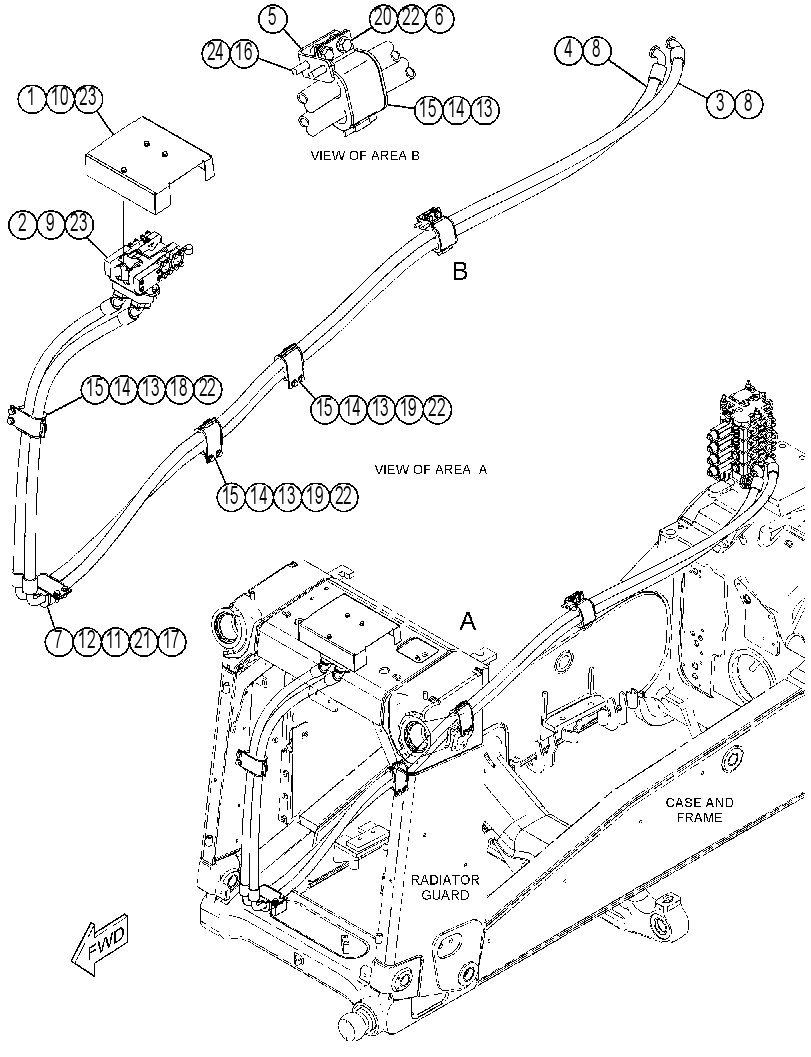 LINES GP-BULLDOZER MANIFOLD 3898231 CAT