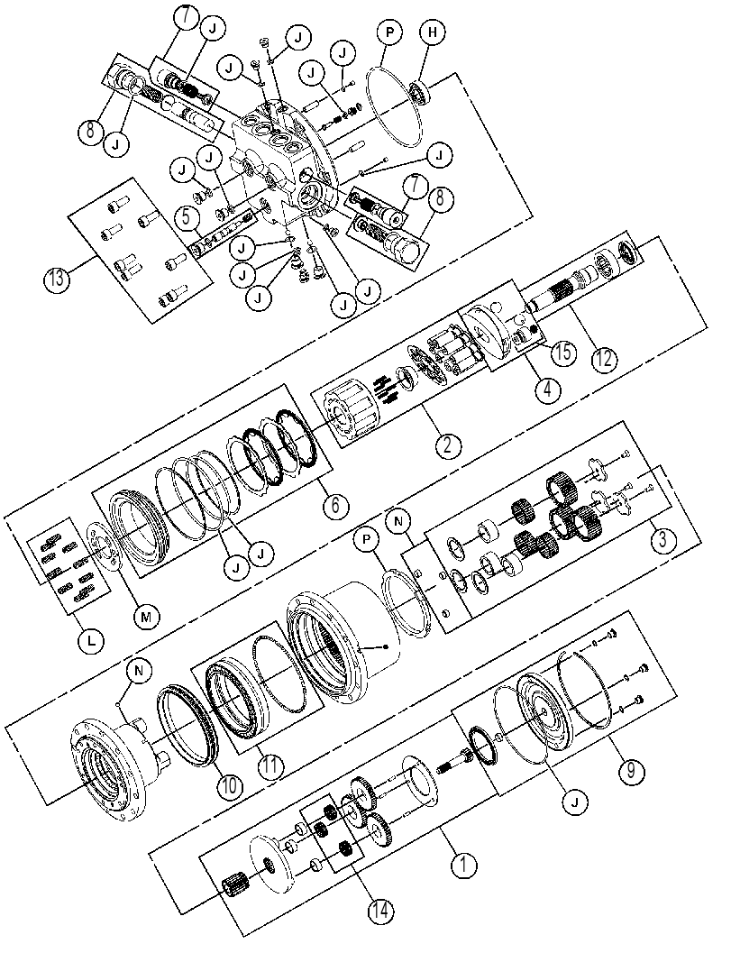 Бортовой редуктор 4526213 CAT