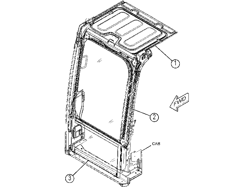 ROOF HATCH & WINDOW GP 4566865 CAT