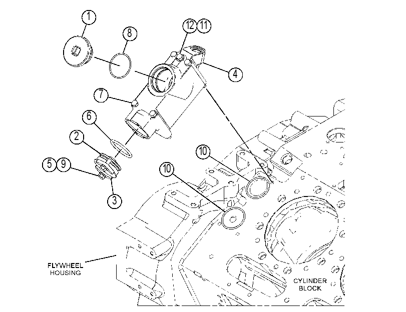 ADAPTER GP-TURBOCHARGER OIL 4472250 CAT