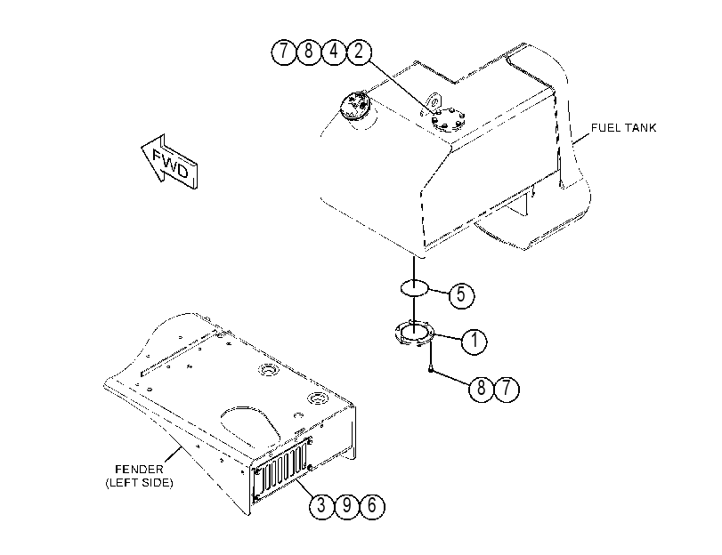 COVER GP-FUEL TANK 3903304 CAT