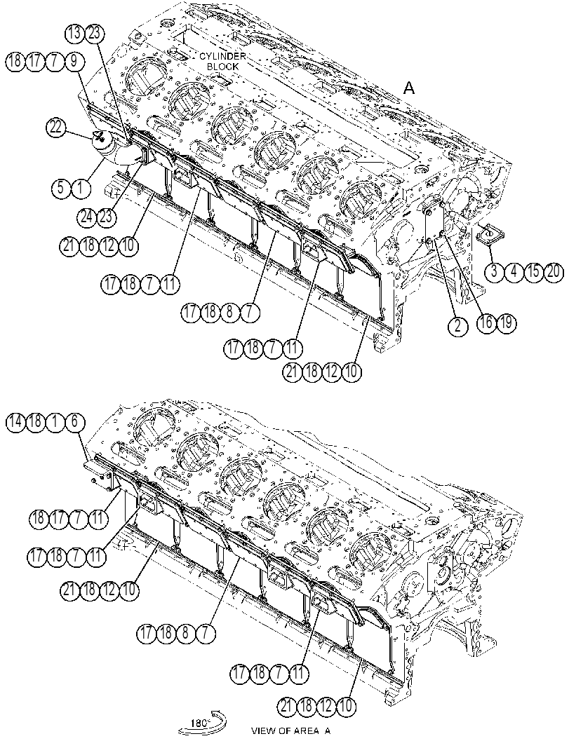 Крышка блока цилиндров 2865720 CAT