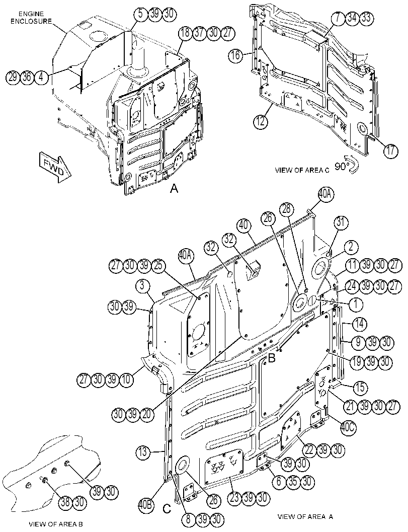 BAFFLE GP-RADIATOR 4422277 CAT