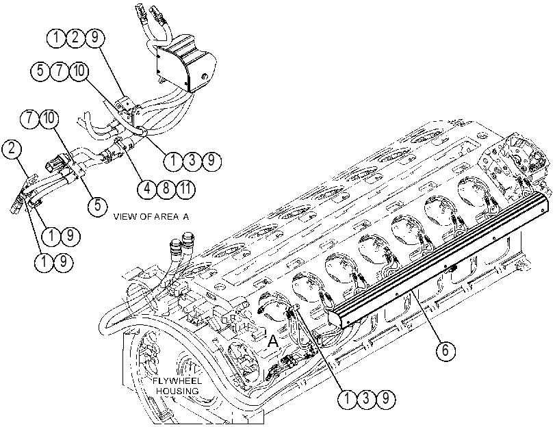 Проводка двигателя 4227592 CAT