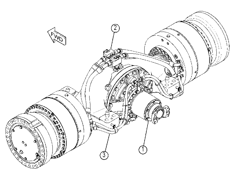 AXLE AR-FRONT 4304295 CAT