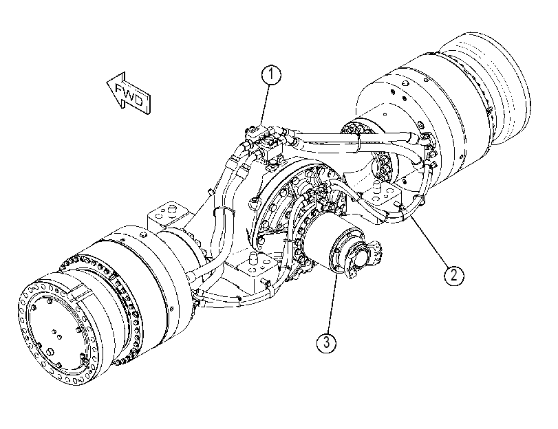 AXLE AR-FRONT 4304296 CAT