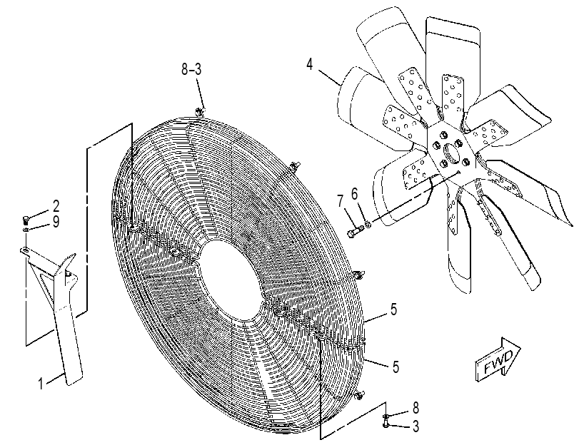 FAN & GUARD GP-BLOWER 1615662 CAT