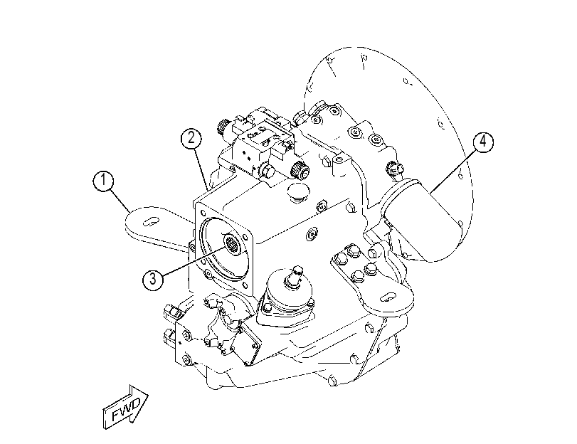 TRANSMISSION & MOUNTING GP 3669446 CAT
