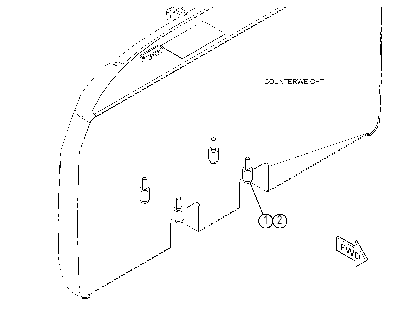 MOUNTING GP-COUNTERWEIGHT 4458171 CAT