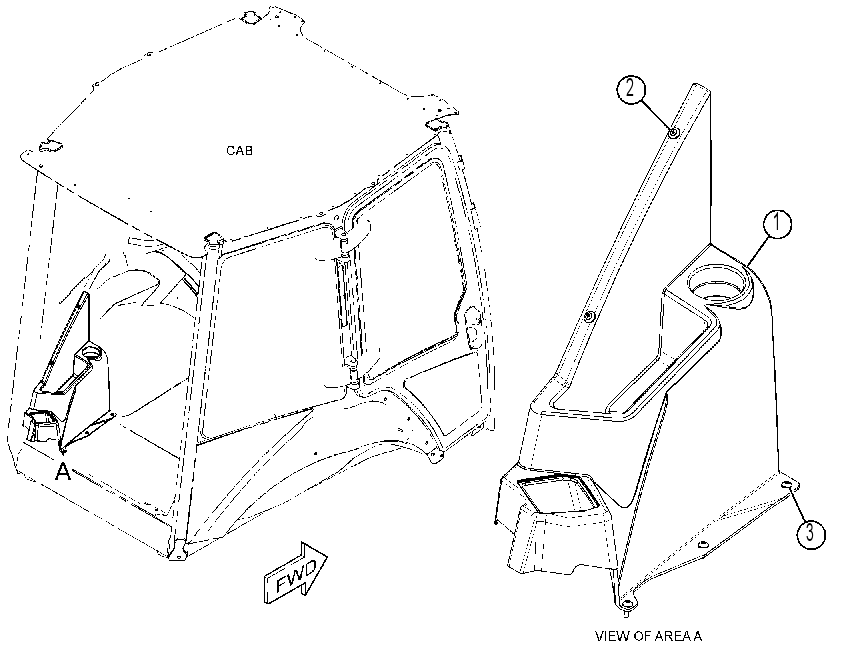 CONSOLE GP-REAR 3992031 CAT