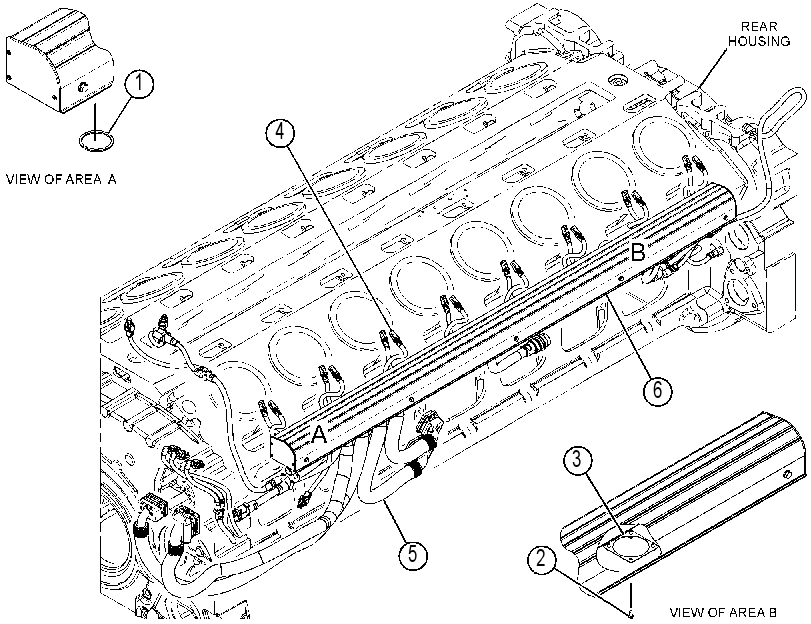 Проводка двигателя 4227596 CAT