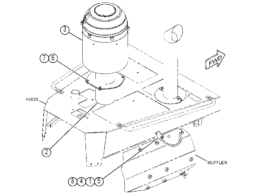 PRECLEANER AR 3912775 CAT