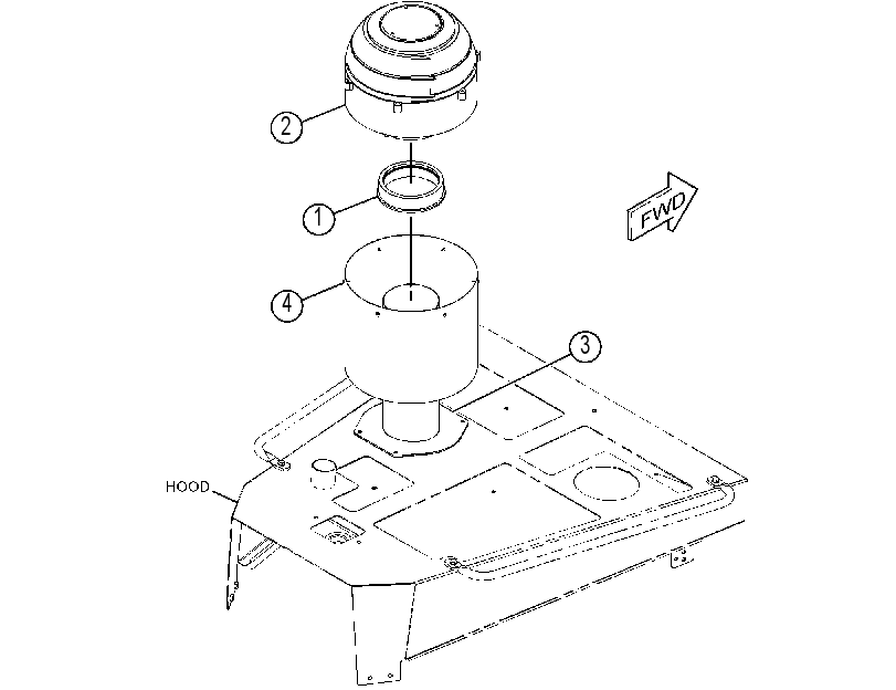 PRECLEANER AS 3961494 CAT