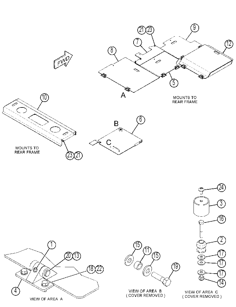 COVER GP-DECK 4596795 CAT