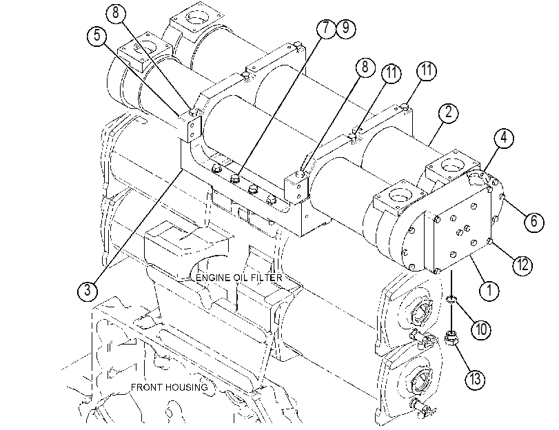 Маслоохладитель двигателя 4218301 CAT