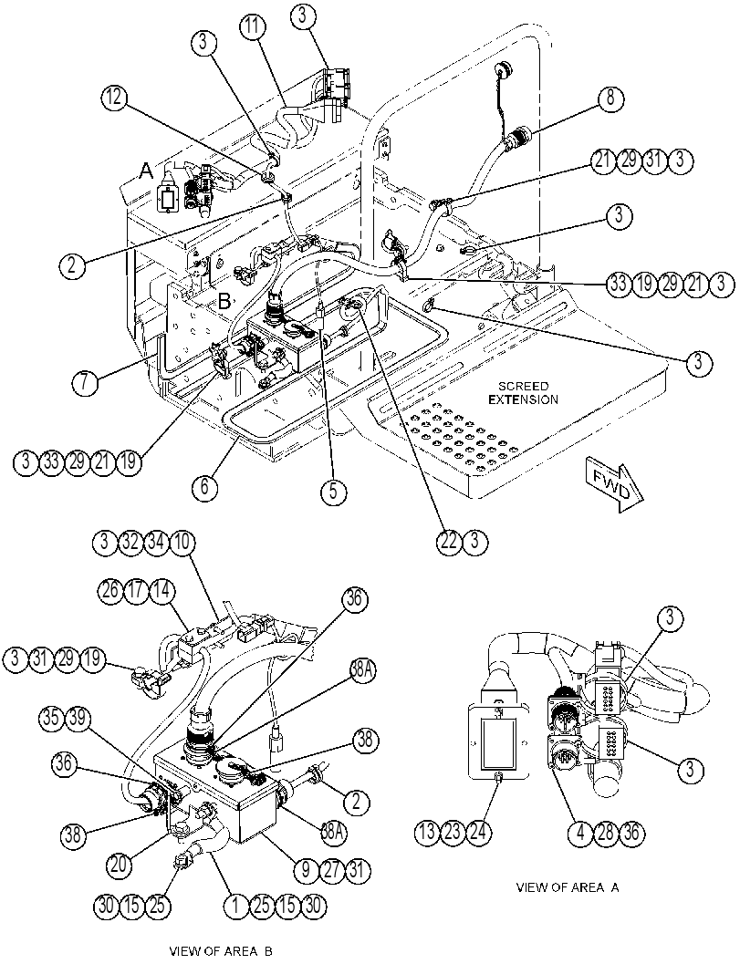 WIRING GP-SCREED HEATER 4381043 CAT