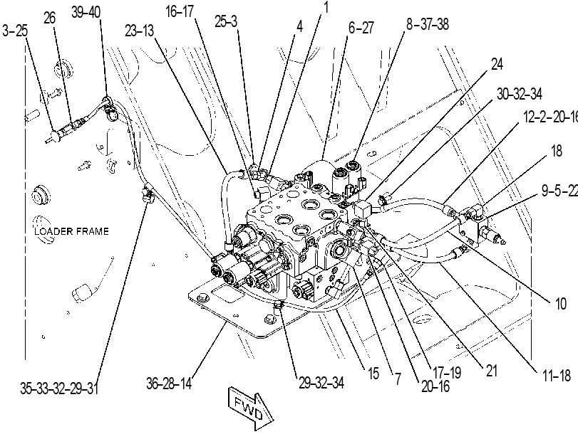 VALVE & MTG GP-HYDRAULIC 3738281 CAT