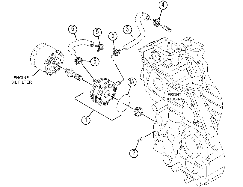 Маслоохладитель двигателя 4663405 CAT