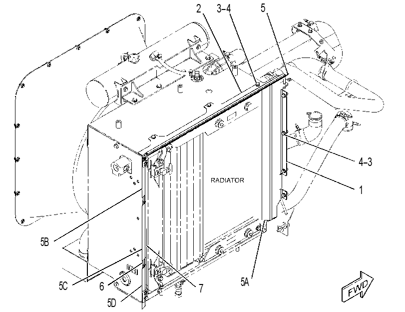 BAFFLE GP-RADIATOR 4384355 CAT