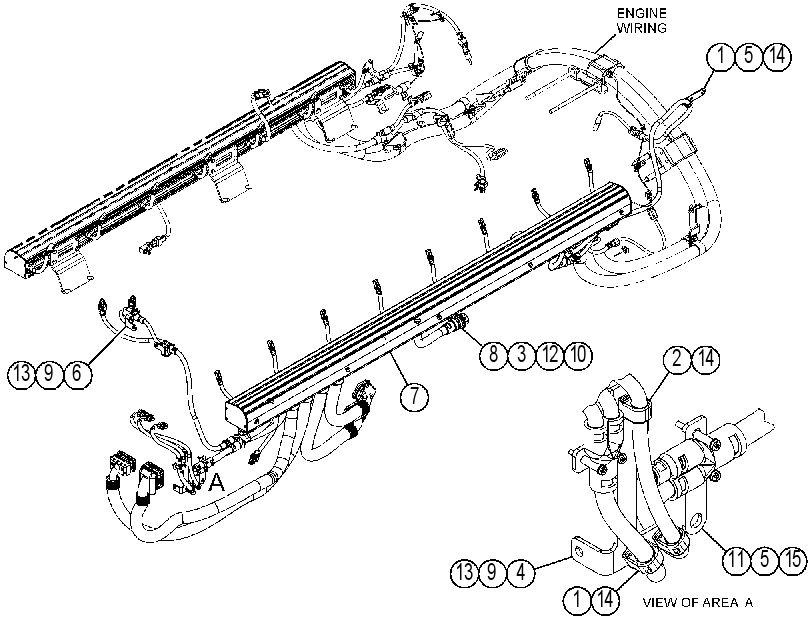 HARNESS GP-ENGINE 4186805 CAT